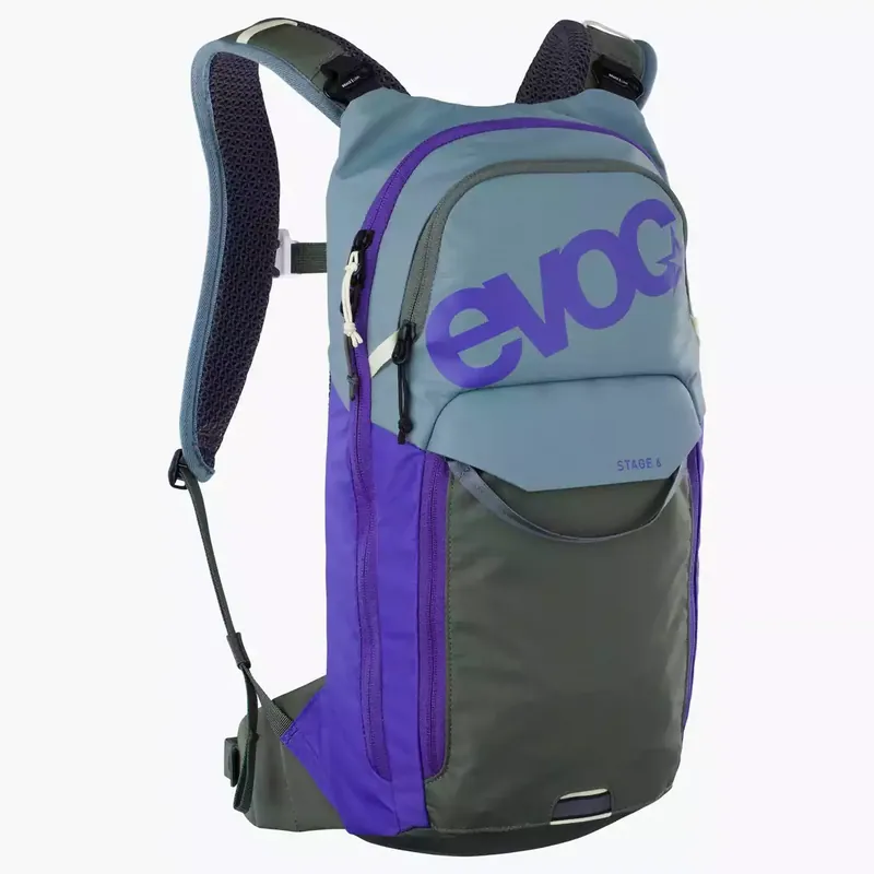 Kampanjahinta Evoc Stage 6 + 2l juomarakko - Steel-violet