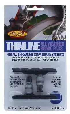 Kool Stop Thinline jarrupalat, musta, pari Uusi Kokoelma