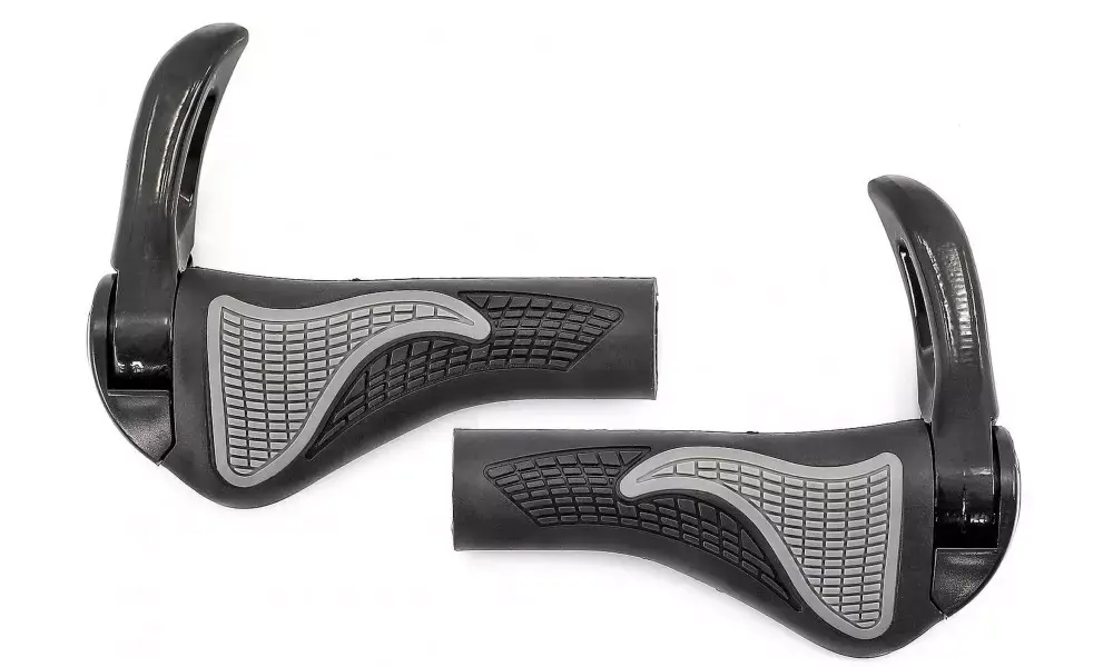 Kädensijat Azimut Ergo + Bar-Ends säädettävä Alu 140mm black-grey Viimeinen Mahdollisuus