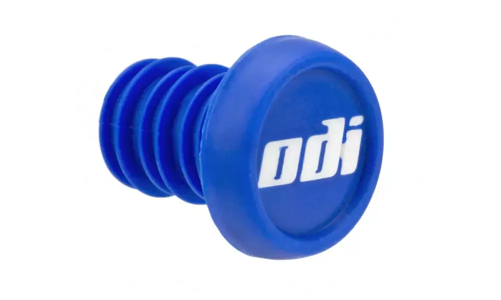 Ohjaustangon päätytulpat ODI BMX 2-Color Push-In Blue Viimeinen Mahdollisuus