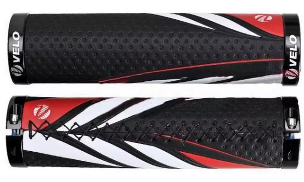 Turvallinen Maksu Kädensijat Velo ProX VLG-851AD3 130mm GEL Lock-on black-red
