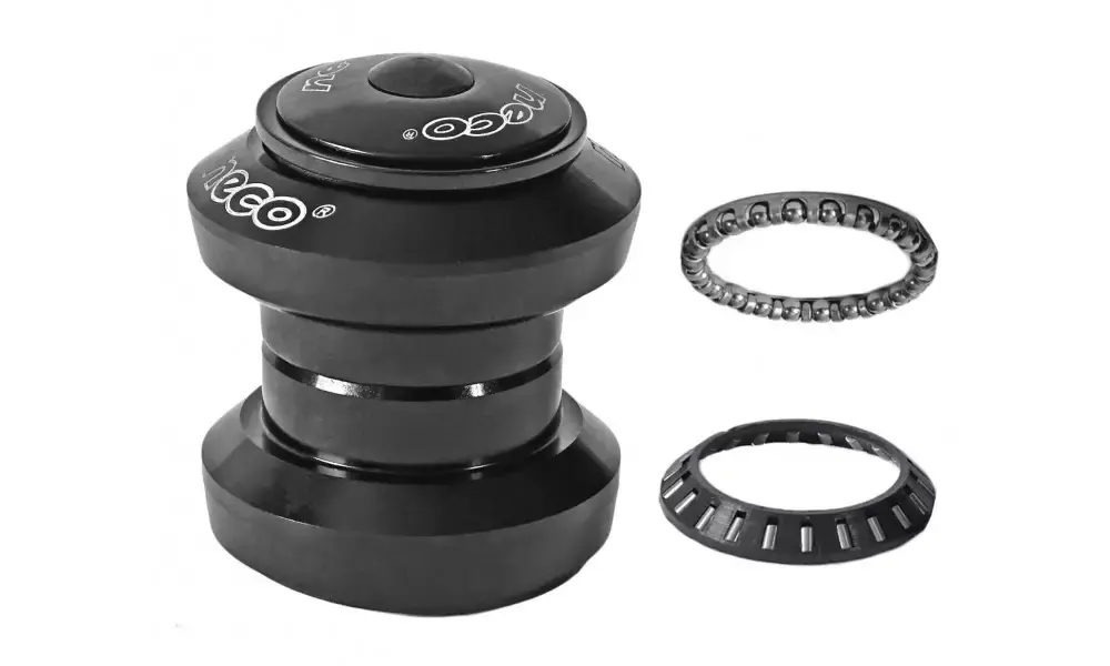 Ohjainlaakeri Alu NECO A-HEAD 1-1/8"x34x30 H738-AL black Korkea Laatu