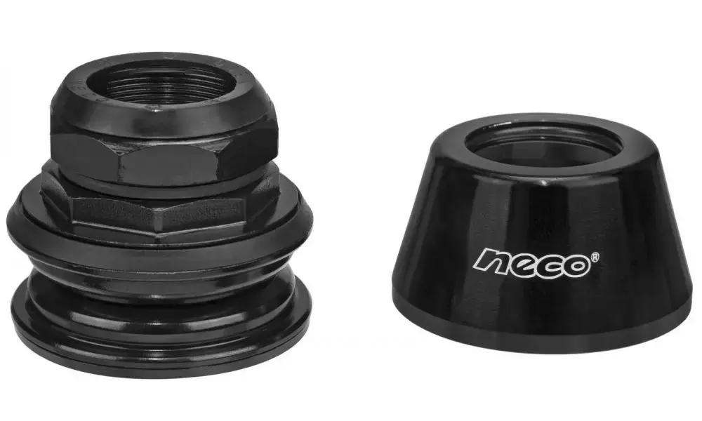 Ohjainlaakeri Alu Semi Integrated NECO 1-1/8" H112N black Ilmainen Palautus