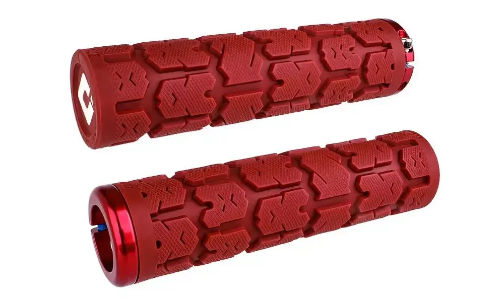 Sertifioitu Kädensijat ODI Rogue v2.1 MTB Lock-on 135mm White/Dark red