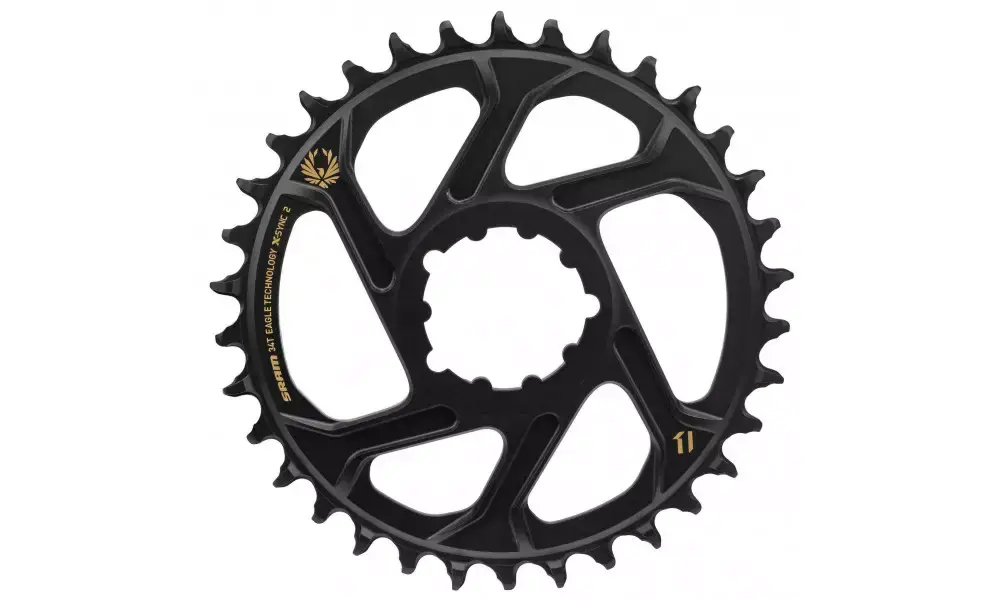 Rajoitettu Tarjous Eturatas SRAM MTB Eagle X-Sync2 Direct Mount alu 11-speed 3mm offset 34T gold