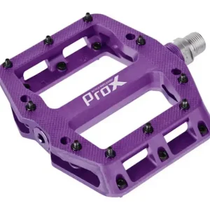 Ajankohtainen Polkimet ProX Base Pro 26 plastic Pins axle Cr-Mo purple