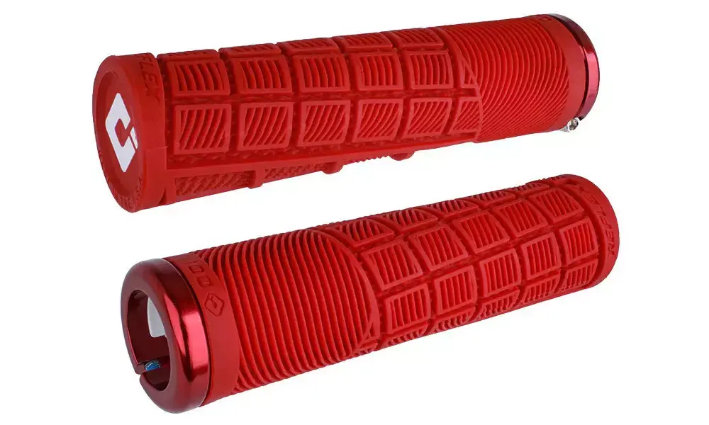 Kädensijat ODI Reflex v2.1 Lock-On MTB 135mm White/Red Löytö