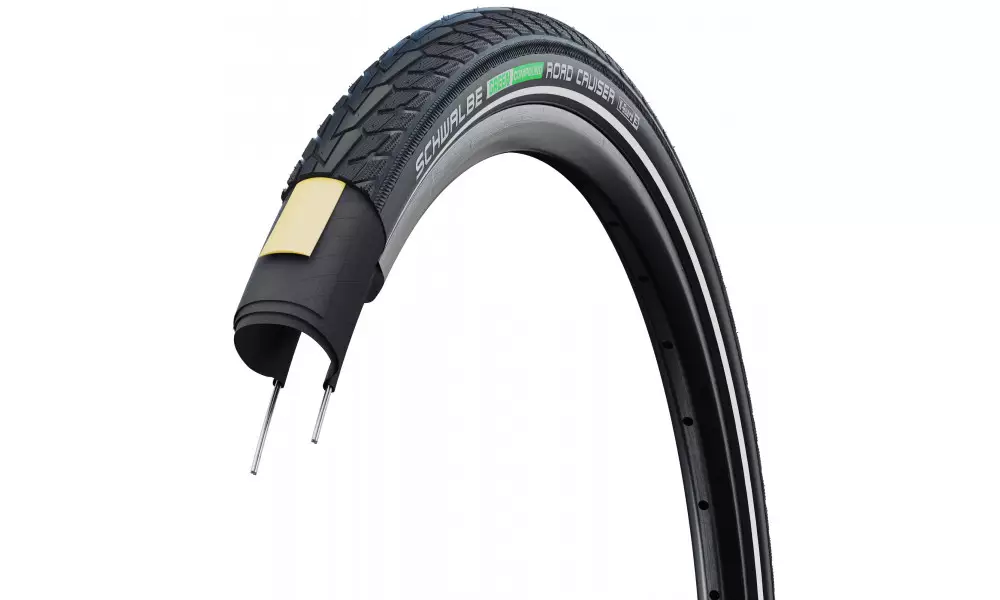Loppuunmyynti Rengas 28" Schwalbe Road Cruiser HS 484 Active Wired 42-622 / 28x1.60 Reflex