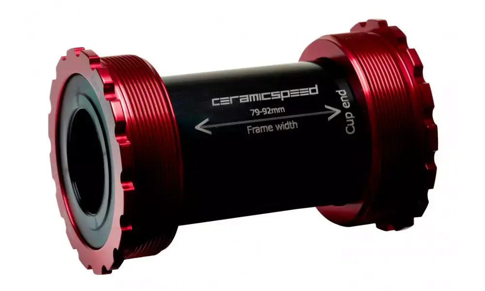 Uusi Kokoelma Keskiö CeramicSpeed Coated T47 / Threaded 47X86/85 for Shimano/FSA/Rotor 24mm red (105157)