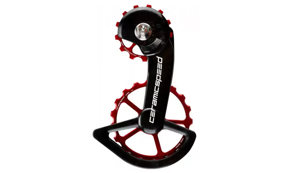 Takavaihtajan rissapyörät CeramicSpeed Oversized for Shimano 9250/8150 Series Coated Alloy 607 red (110499) Halpa