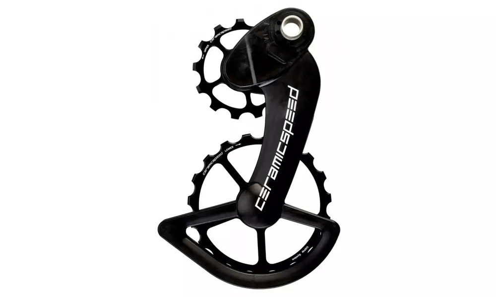Takavaihtajan rissapyörät CeramicSpeed Oversized for Campagnolo 12s EPS Coated Alloy 607 black (107428) Lähetetään Heti