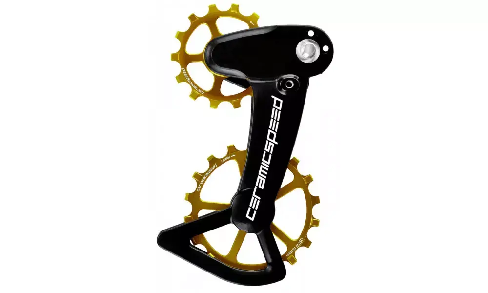 Takavaihtajan rissapyörät CeramicSpeed Oversized X for Shimano 12s XT/XTR Coated Alloy 607 gold (108177) Sertifioitu