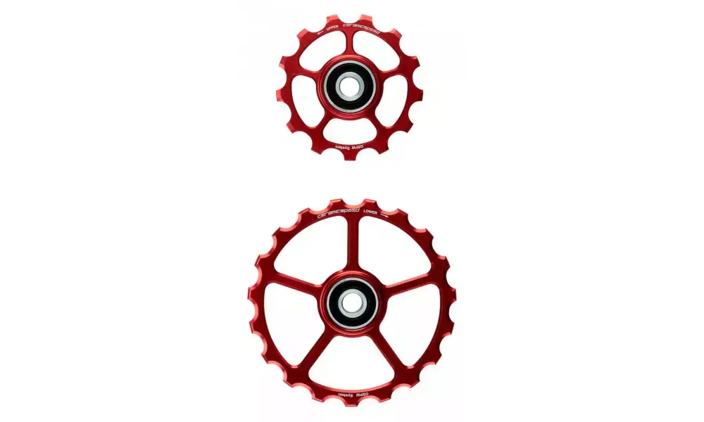 Tarjous Takavaihtajan rissapyörät CeramicSpeed Oversized (spare) Alloy 607 stainless steel red (102415)