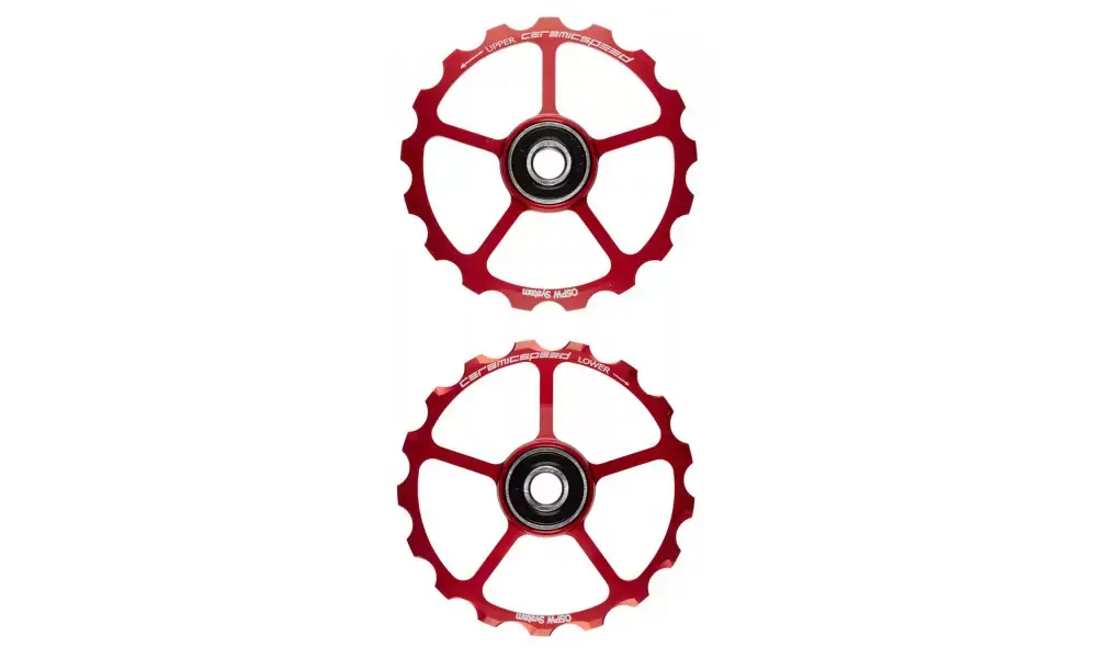 Pakollinen (Must-Have) Takavaihtajan rissapyörät CeramicSpeed Oversized (spare) Coated Alloy 607 red (101673)