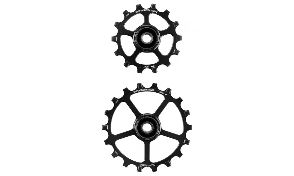 Takavaihtajan rissapyörät CeramicSpeed Oversized (spare) Coated Alloy 607 black (108298) Alennettu