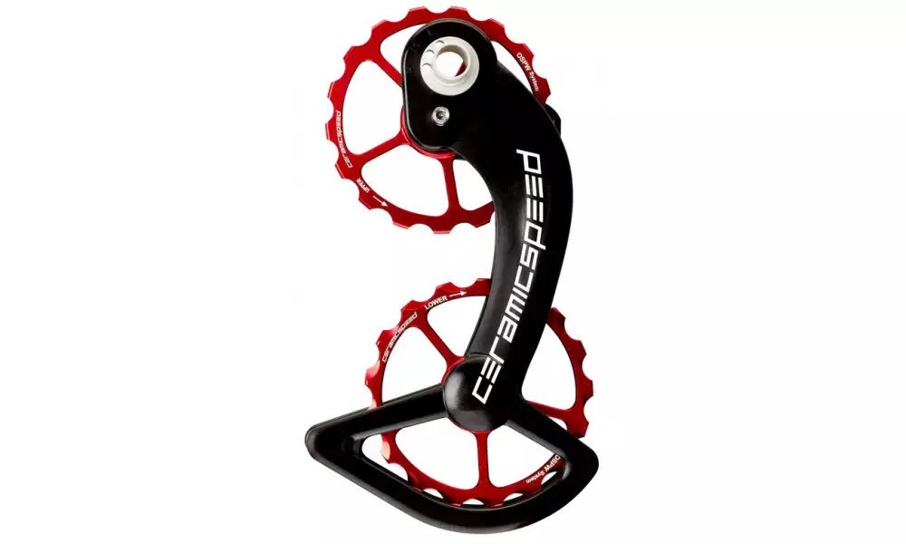 Takavaihtajan rissapyörät CeramicSpeed Oversized for Shimano 10+11s DA/Ultegra 9000/6800 + prior Coated Alloy 607 red (101643) Alennettu