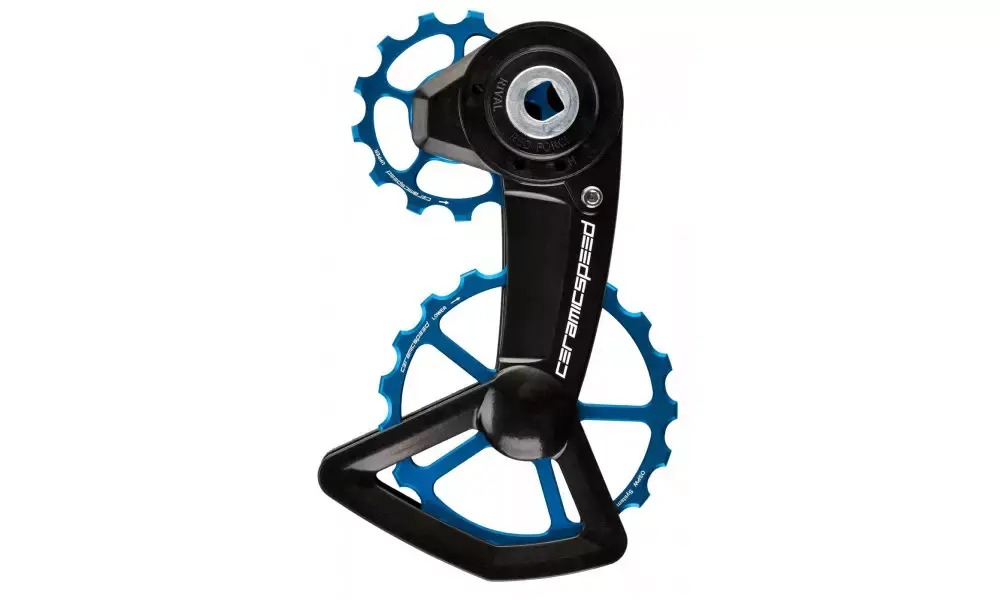 Eniten Myyty Takavaihtajan rissapyörät CeramicSpeed Oversized X for SRAM Red/Force/Rival AXS XPLR Ctd Alloy 607 Coated blue (111350)