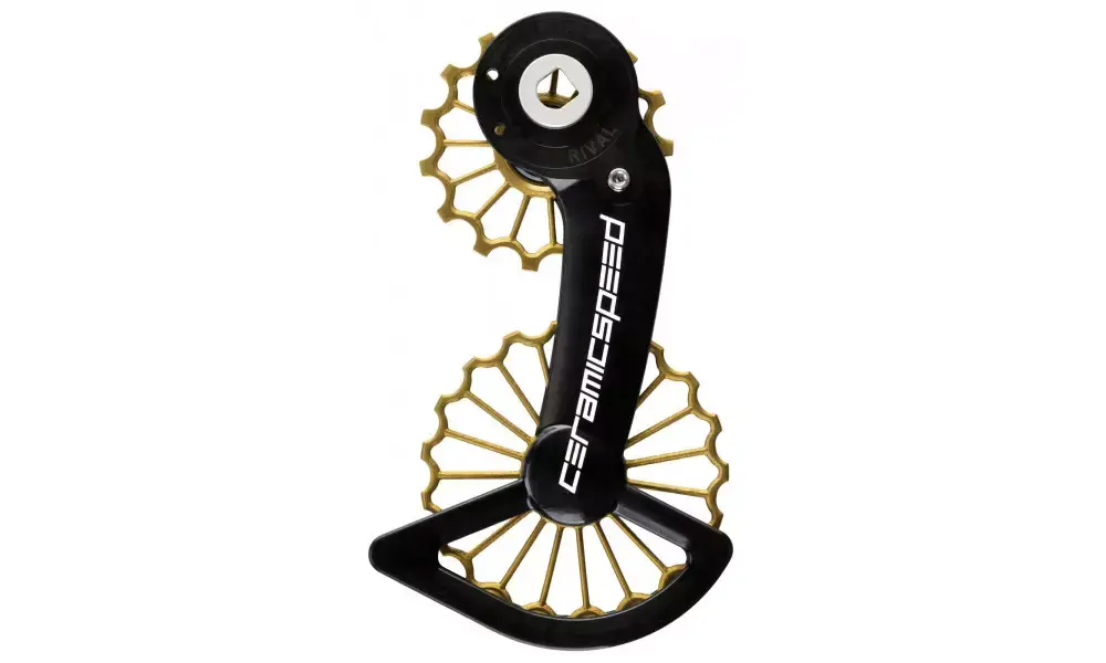 Takavaihtajan rissapyörät CeramicSpeed Oversized 3D Printed Hollow Titanium for SRAM Rival AXS 07 Coated (110694) Tehdashinta