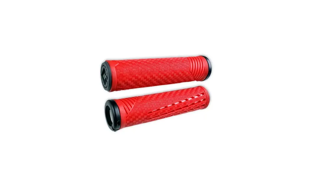 Osta Verkossa Kädensijat ODI CF v2.1 Lock-On 135mm Red/White