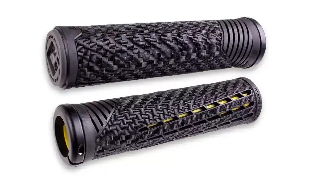 Kädensijat ODI CF v2.1 Lock-On 135mm Black/Yellow Suosittu