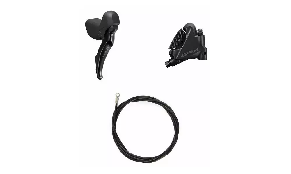 Levyjarru taka Shimano GRX ST-RX400(R)/BR-RX400(R) hydraulic flat mount 2x10-speed Osta Verkossa