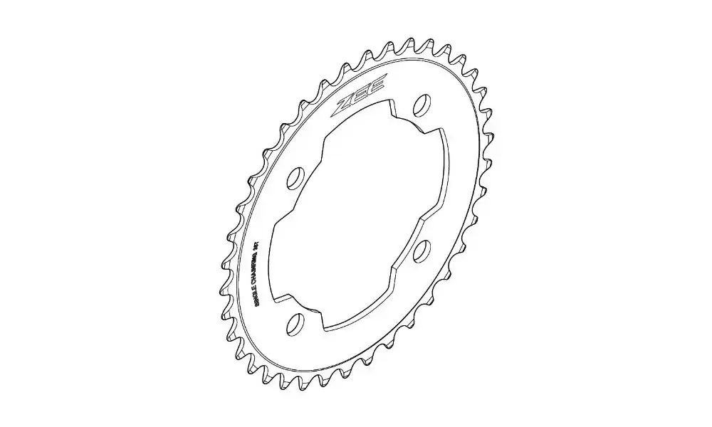 Asiakkaiden Suosikki Eturatas Shimano ZEE FC-M640 104mm 10-speed