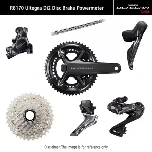 Alkuperäinen Sarja ryhmävaihteiston osia Shimano ULTEGRA Di2 R8170P Disc brakes 170mm 52x36T