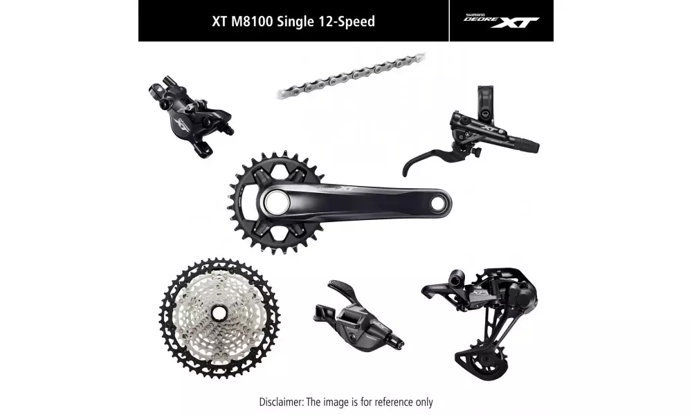Sarja ryhmävaihteiston osia Shimano XT M8100 I-Spec EV 2-Piston 175mm 32T Edullinen Hinta