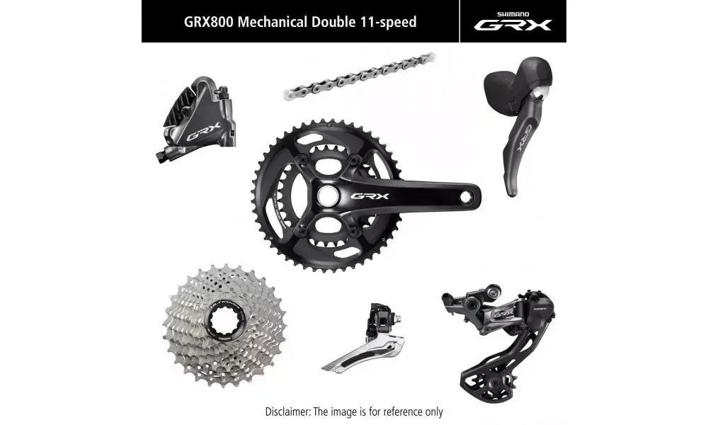 Sarja ryhmävaihteiston osia Shimano GRX 810 175mm 11-speed 48x31T Vain Tänään