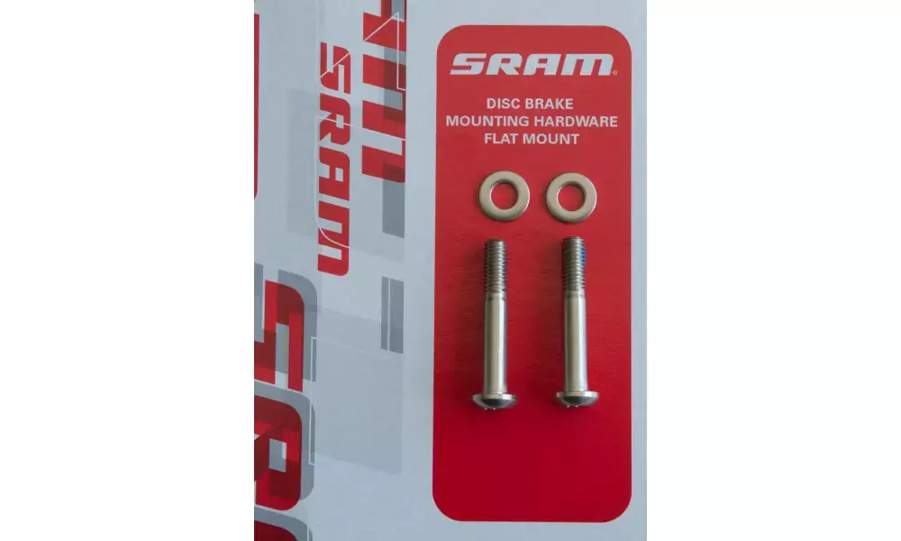 Levyjarrusatulan kiinnityspultit SRAM stainless T25 flat mount 27mm (pari) Nopea Toimitus