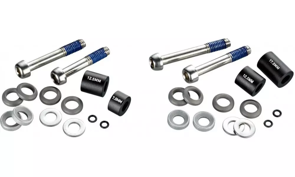 Edullinen Hinta Levyjarrusatulan kiinnityspultit Avid titanium T25 front 180mm/rear 160mm PM 20mm standard set