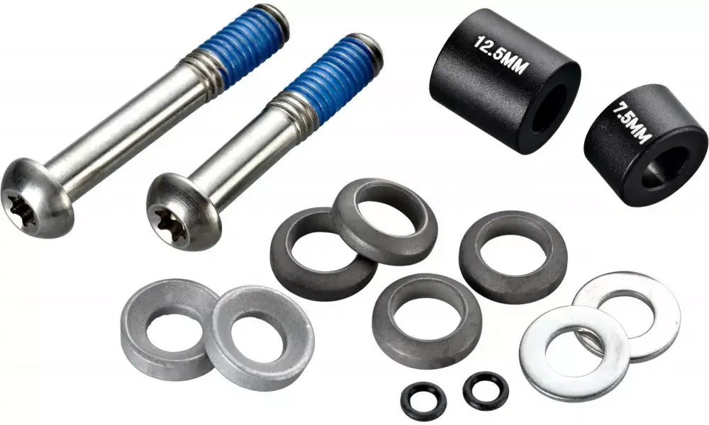 Osta Tänään Levyjarrusatulan kiinnityspultit Avid titanium T25 front 180mm/rear 160mm PM 20mm CPS set
