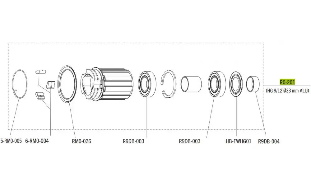 Vapaarattaan runko Fulcrum for Shimano HG 10/11-speed cassettes Kampanjahinta