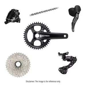 Alennus Sarja ryhmävaihteiston osia Shimano GRX 820 12-speed 170mm 40T