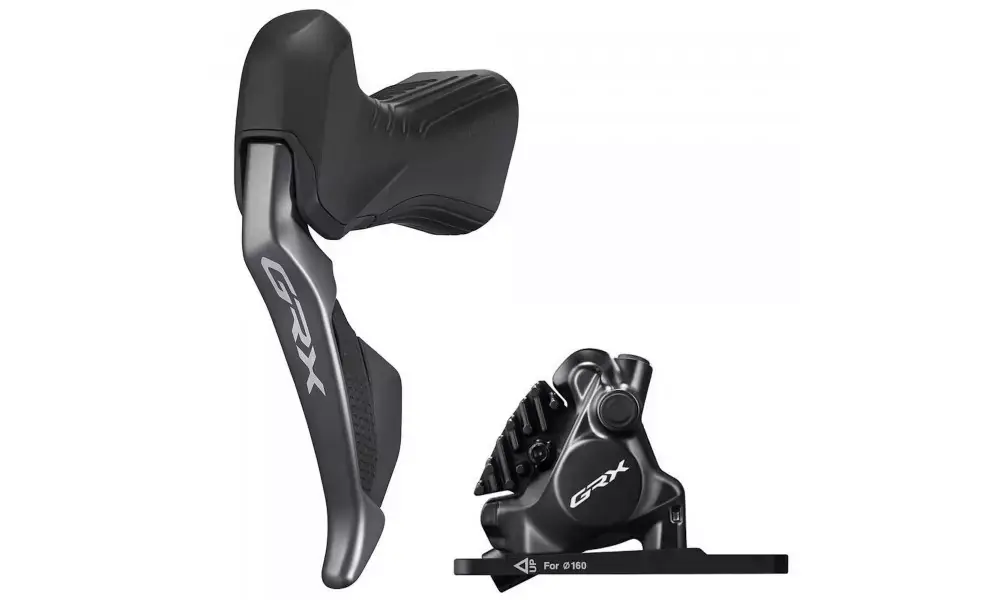 Levyjarru taka Shimano GRX Di2 ST-RX815(L) + BR-RX820 (F) hydraulic flat mount Aito