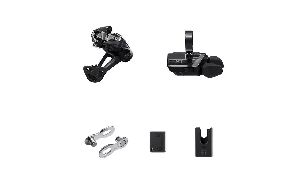 Viimeinen Mahdollisuus Voimansiirron osien päivityssarja Shimano XT Di2 RD-M8250 SGS + SW-M8250-R clamp 1x12-speed