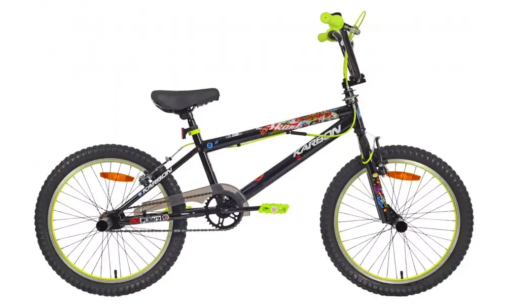 Viikonlopputarjous Polkupyörä Karbon BMX 20 black-lime