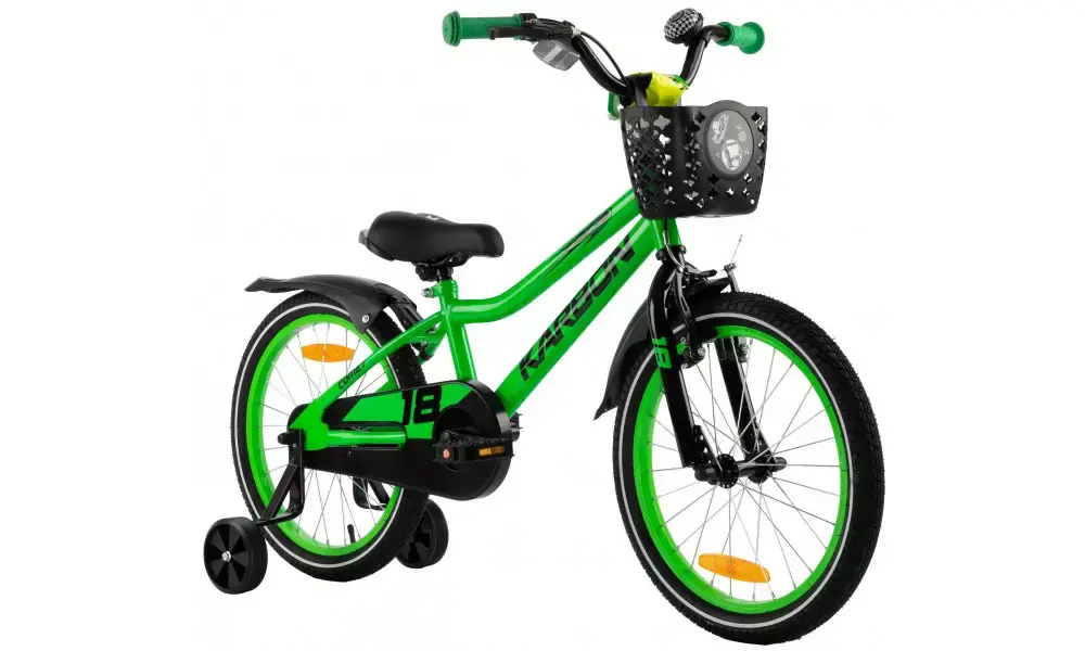 Ajankohtainen Polkupyörä Karbon Comet 18 green neon