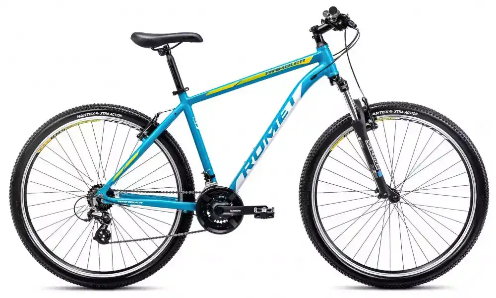 Heti Saatavilla Polkupyörä Romet Rambler R9.1 2025 blue-white-yellow