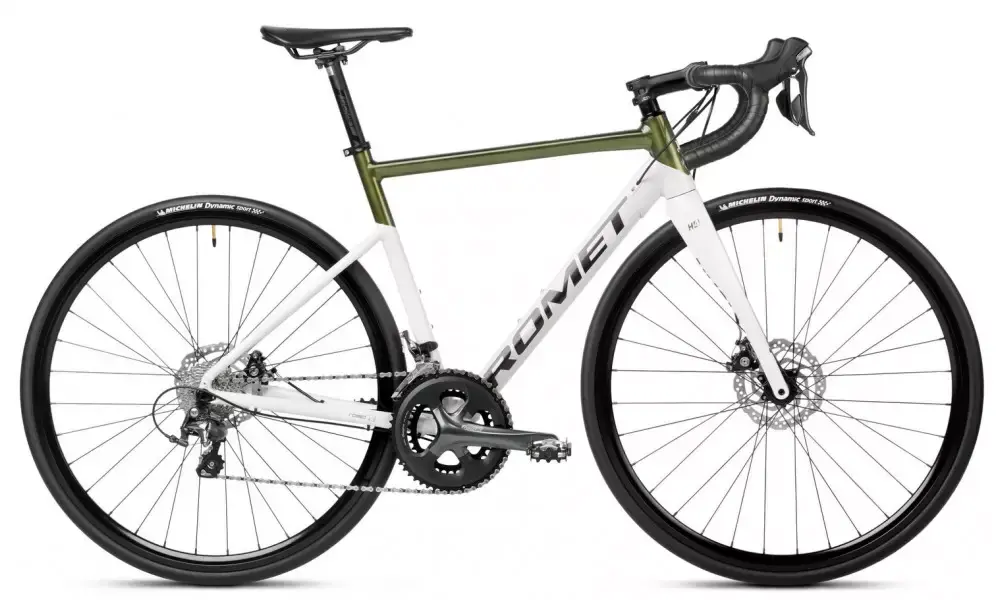 Osta Tänään Polkupyörä Romet Huragan 4 Disc 2025 green-white-graphite