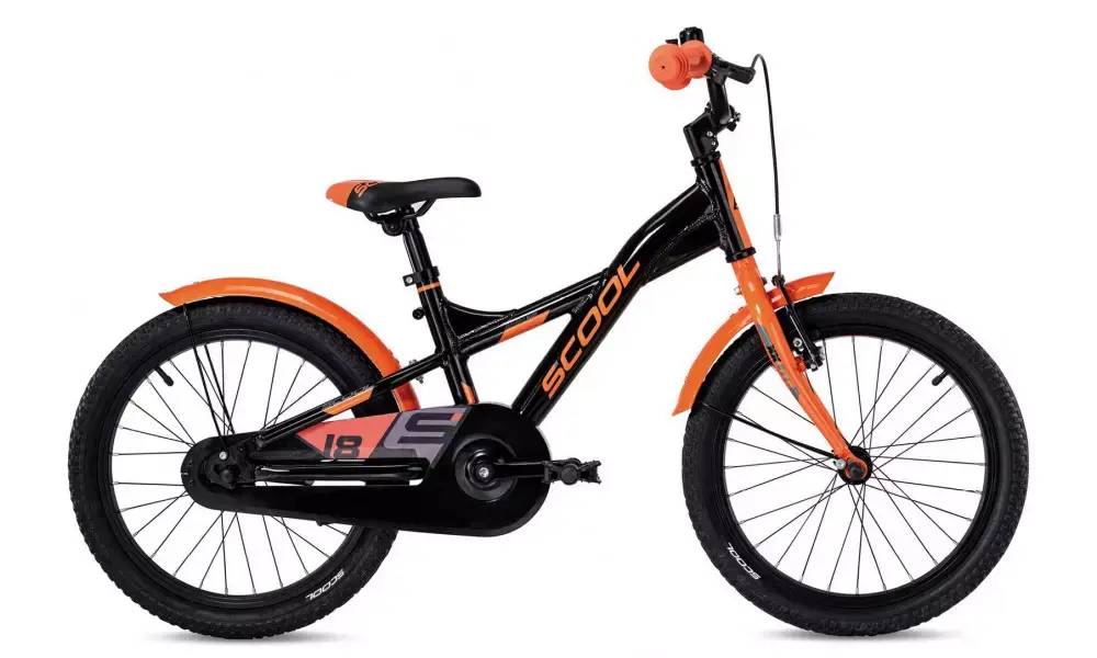 Polkupyörä S‘COOL XXlite 18" 1-speed coaster-brake Aluminium black-orange Poisto