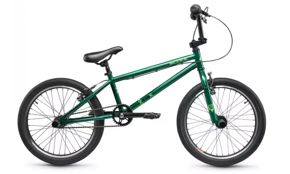 Polkupyörä S‘COOL XtriX 20 1-speed BMX 20" HiTen dark green-neon green Löytö