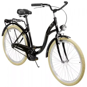 Halpa Hinta Polkupyörä AZIMUT City Lux 26" 2025 black-cream