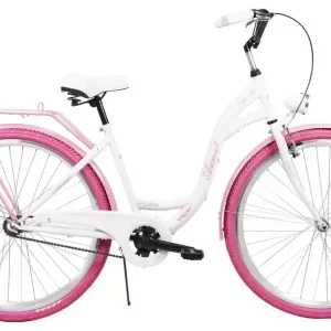 Rajoitettu Tarjous Polkupyörä AZIMUT City Lux 28" 2025 white-pink