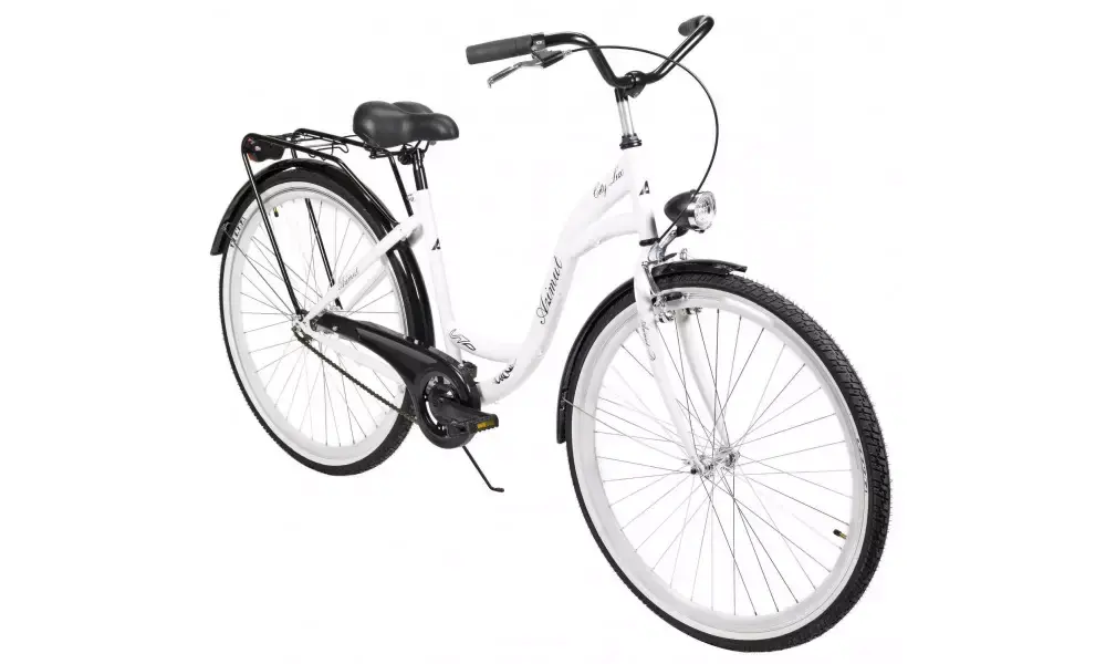 Erikoistarjous Polkupyörä AZIMUT City Lux 28" 2025 white-black