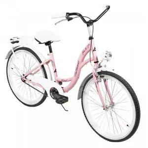 Ilmainen Palautus Polkupyörä AZIMUT Julie 24" 2025 pink-white