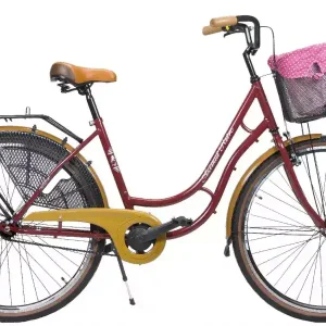 Vain Tänään Polkupyörä AZIMUT Retro Lux 28" 2025 bordo shiny