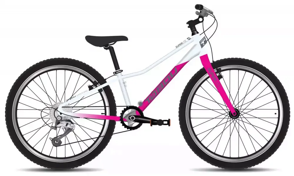 Turvallinen Maksu Polkupyörä Tabou Superlite 24 W white-fuxia