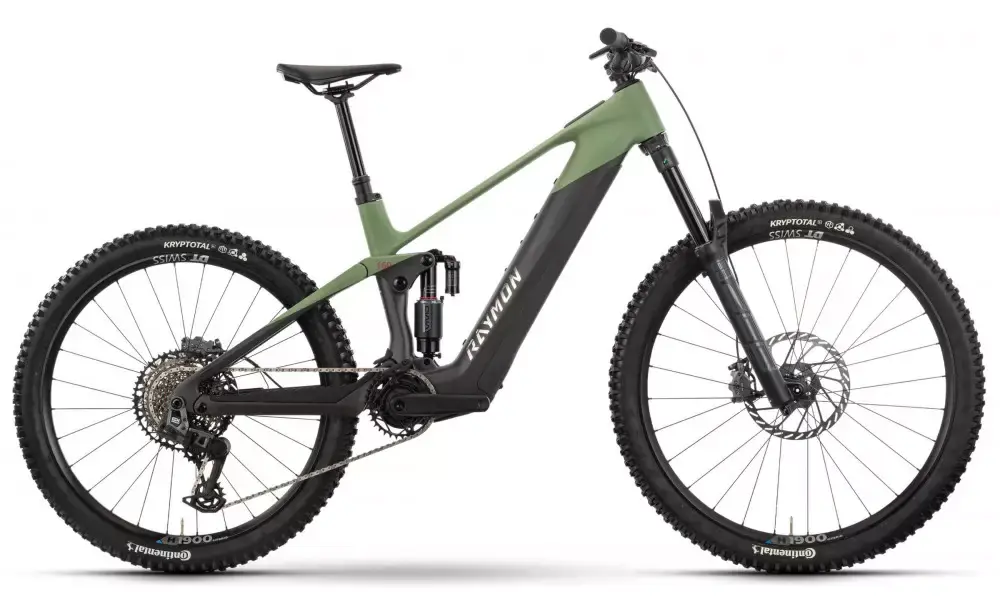 Sähköpyörä Raymon Tarok Pro 29/27.5" 2025 carbon-reseda green-violett Tarjoushinta