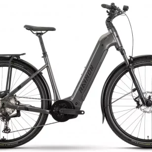 Alennettu Sähköpyörä Raymon Tahona Ultra 800 29" 2025 Easy Entry metalgrey-black-citron